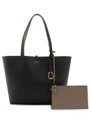 Dvostrana shopper torba + torbica za sitnice Merrimack LAUREN RALPH LAUREN 	fekete	