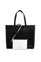 Kifordítható shopper táska + nesszeszer Calvin Klein 	fekete	