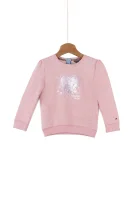 Heart Print Sweatshirt Tommy Hilfiger 	rózsaszín	