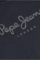 Póló HANA GLITTER | Regular Fit Pepe Jeans London 	sötét kék	