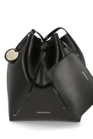 Shopper torba + torbica za sitnice Emporio Armani 	fekete	
