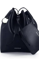 Shopper torba + torbica za sitnice Emporio Armani 	sötét kék	