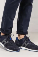 Bőr sneakers tornacipő H383 RETRO Hogan 	sötét kék	