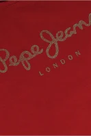 Póló HANA GLITTER | Regular Fit Pepe Jeans London 	piros	