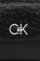Válltáska RE-LOCK EW CONV CROSSBODY-EMB MN Calvin Klein 	fekete	