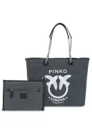 Shopper torba + rokovnik Belato Pinko 	grafit	