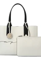 Kifordítható shopper táska + nesszeszer Emporio Armani 	fehér	