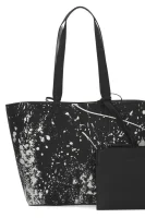Kifordítható shopper táska + nesszeszer inside out large zip Calvin Klein 	fekete	
