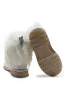 Bőr hótaposó Blurred Glossy gyapjú hozzáadásával EMU Australia 	fehér	