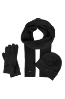 Beanie + scarf + gloves  Tommy Hilfiger 	grafit	