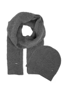 Woolen beanie + woolen scarf Zanta HUGO 	szürke	