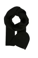 Cap + scarf BOSS ORANGE 	fekete	