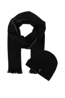 Woolen beanie + woolen scarf  POLO RALPH LAUREN 	fekete	