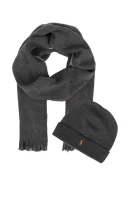 Woolen beanie + woolen scarf  POLO RALPH LAUREN 	szürke	