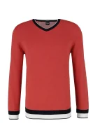 Kötött pulóver | Regular Fit BOSS BLACK 	piros	
