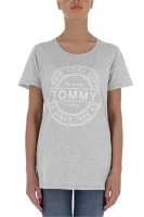 Póló stamp logo | Regular Fit Tommy Jeans 	szürke	