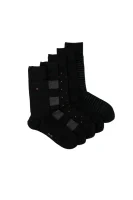 5 darabos zoknicsomag Tommy Hilfiger 	fekete	