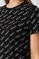 Póló diagonal logo | Regular Fit DKNY Sport 	fekete	