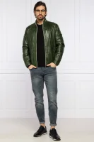 Bőr kabát CONNER | Regular Fit Milestone 	zöld	