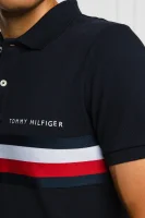 Tenisz póló GLOBAL | Slim Fit Tommy Hilfiger 	sötét kék	