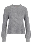Kötött pulóver | Loose fit gyapjú hozzáadásával TWINSET 	szürke	