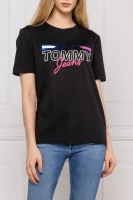 Póló | Regular Fit Tommy Jeans 	fekete	