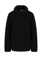 Kötött pulóver | Loose fit Red Valentino 	fekete	