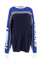 Kötött pulóver TJW OVERSIZED RACING | Loose fit Tommy Jeans 	sötét kék	