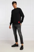 Kötött pulóver Sdorito | Regular Fit HUGO 	fekete	