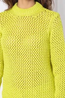 Kötött pulóver NOVEL OPENWORK | Relaxed fit Calvin Klein 	arany	
