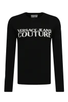 Kötött pulóver | Regular Fit gyapjú hozzáadásával Versace Jeans Couture 	fekete	