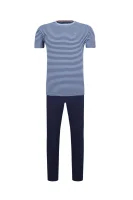 Pizsama SS SET STRIPE | Regular Fit Tommy Hilfiger 	kék	