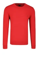 Kötött pulóver CLASSIC COTTON CNECK | Regular Fit Tommy Hilfiger 	piros	