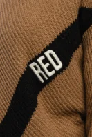 Kötött pulóver | Regular Fit gyapjú és kasmír hozzáadásával Red Valentino 	tevebarna	