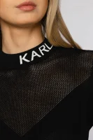 Kötött pulóver | Slim Fit Karl Lagerfeld 	fekete	