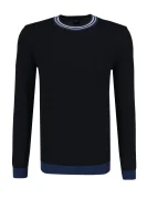 Kötött pulóver Talvino | Slim Fit BOSS BLACK 	sötét kék	