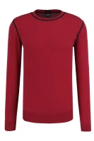 Kötött pulóver Toscano | Slim Fit BOSS BLACK 	piros	