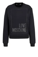 Pulóver | Loose fit Love Moschino 	fekete	