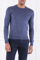 Kötött pulóver FF GG MERINO CREW | Regular Fit Hackett London 	kék	