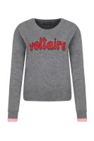 Kötött pulóver LOULOU C | Loose fit Zadig&Voltaire 	szürke	