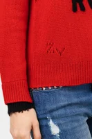 Kötött pulóver DELLY | Regular Fit Zadig&Voltaire 	piros	