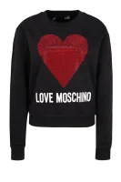 Pulóver | Loose fit Love Moschino 	fekete	