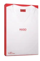 2 db-os póló HUGO-V | Slim Fit HUGO 	fekete	