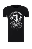 T-shirt | Regular Fit Trussardi 	fekete	