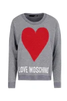 Kötött pulóver | Regular Fit Love Moschino 	szürke	