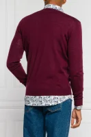 Gyapjú kötött pulóver | Regular Fit Karl Lagerfeld 	bordó	