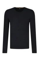 Kötött pulóver Komesrlo | Slim Fit BOSS ORANGE 	sötét kék	