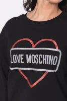 Pulóver | Regular Fit Love Moschino 	fekete	