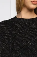 Kötött pulóver EMMA | Cropped Fit GUESS 	fekete	