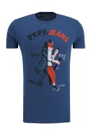 Póló PARTON | Slim Fit Pepe Jeans London 	kék	